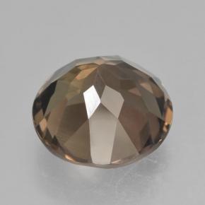 Quarzo fumé Marrone medio naturale da 4.43 ct, Taglio rotondo, VVS-VS