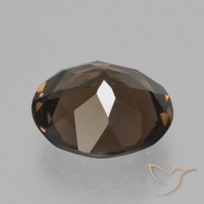 Quarzo fumé Hickory Brown naturale da 4.43 ct, Rotondo, VVS-VS