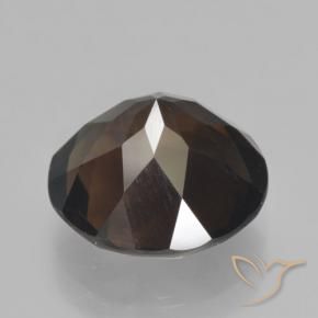 Quarzo fumé Hickory Brown naturale da 5.09 ct, Rotondo, VVS-VS