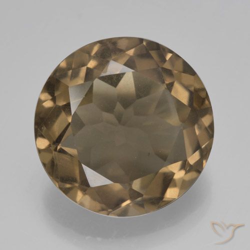 5.22ct Naturale Marrone medio-chiaro Quarzo fumé, Rotondo, VS