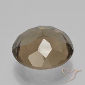 Quarzo fumé Marrone medio-chiaro naturale da 5.22 ct, Rotondo, VS