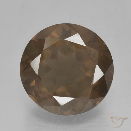 5.24ct Naturale Marrone medio Quarzo fumé, Rotondo, VS