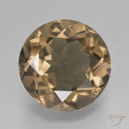 5.08ct Naturale Marrone medio-chiaro Quarzo fumé, Rotondo, VS