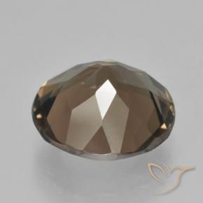 Quarzo fumé Marrone medio naturale da 4.23 ct, Rotondo, VVS-VS