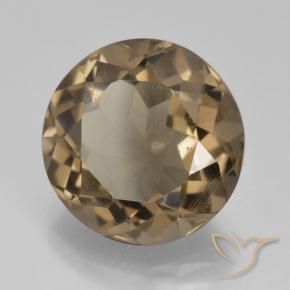 Quarzo fumé Moka chiaro naturale da 5.85 ct, Rotondo, VS