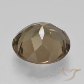 Quarzo fumé Moka chiaro naturale da 5.85 ct, Rotondo, VS
