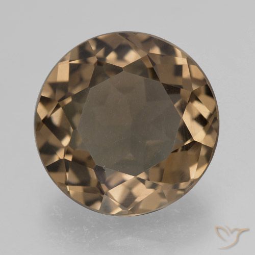 5.52ct Naturale Moka chiaro Quarzo fumé, Rotondo, VS