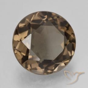 Quarzo fumé Moka chiaro naturale da 5.52 ct, Rotondo, VS
