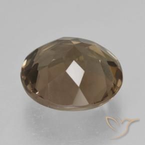 Quarzo fumé Moka chiaro naturale da 5.52 ct, Rotondo, VS
