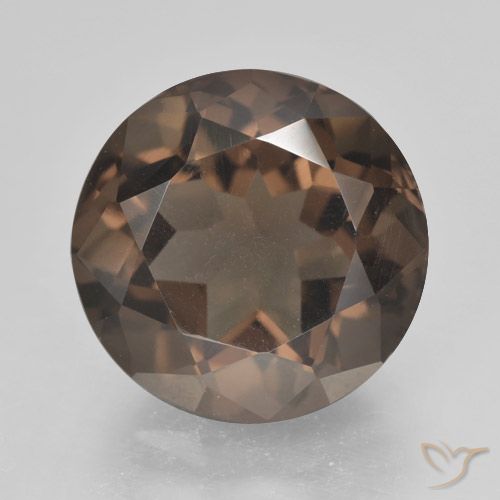 5.08ct Naturale Marrone medio Quarzo fumé, Rotondo, VVS-VS