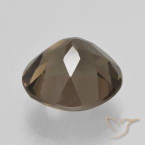 Quarzo fumé Hickory Brown naturale da 5.25 ct, Rotondo, VVS-VS