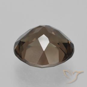 Quarzo fumé Pan di zenzero marrone naturale da 4.20 ct, Rotondo, VVS-VS