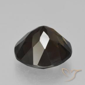 Quarzo fumé Marrone cioccolato fondente Deep naturale da 4.79 ct, Rotondo, VVS-VS