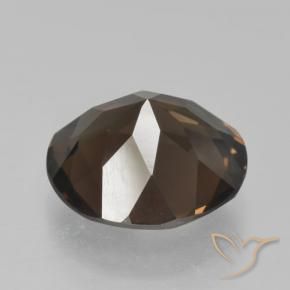 Quarzo fumé Marrone medio naturale da 4.33 ct, Rotondo, VVS-VS