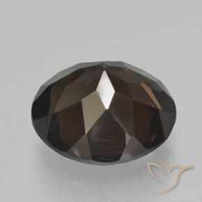 Quarzo fumé Hickory Brown naturale da 4.76 ct, Rotondo, VVS-VS