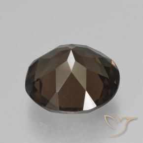 Quarzo fumé Hickory Brown naturale da 4.32 ct, Rotondo, VVS-VS