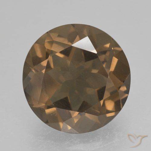 4.87ct Naturale Marrone caldo Quarzo fumé, Rotondo, VS