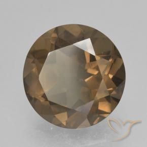 Quarzo fumé Marrone caldo naturale da 4.87 ct, Rotondo, VS