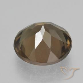 Quarzo fumé Marrone caldo naturale da 4.87 ct, Rotondo, VS