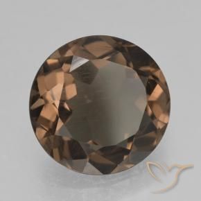 Quarzo fumé Pan di zenzero marrone naturale da 4.56 ct, Rotondo, VS