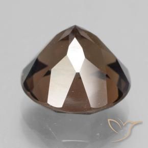 Quarzo fumé Hickory Brown naturale da 4.61 ct, Rotondo, VS