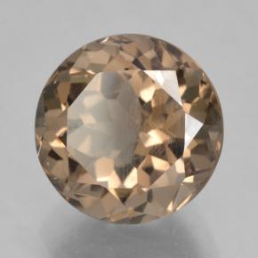 Quarzo fumé naturale marrone da 5,19 ct, taglio rotondo, VVS-VS