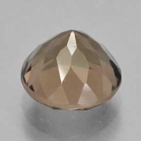 Quarzo fumé naturale marrone da 5,19 ct, taglio rotondo, VVS-VS
