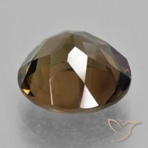 Quarzo fumé Pan di zenzero marrone naturale da 5.84 ct, Rotondo, VVS-VS