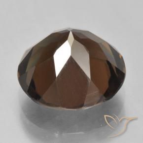 Quarzo fumè Marrone rossastro naturale da 5.56 ct, Rotondo, VVS-VS