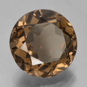 Quarzo fumé naturale marrone da 5,55 ct, taglio rotondo, VVS-VS