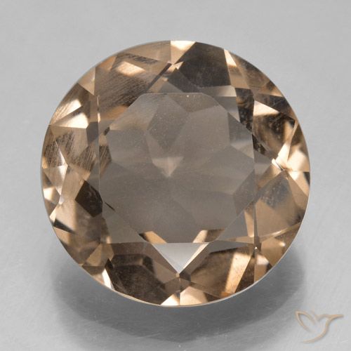 5.67ct Naturale Marrone medio Quarzo fumé, Rotondo, VS