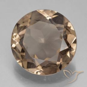 Quarzo fumé Marrone medio naturale da 5.67 ct, Rotondo, VS