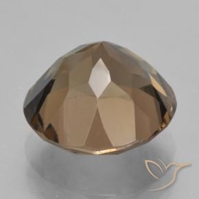 Quarzo fumé Marrone medio-scuro naturale da 5.73 ct, Rotondo, VVS-VS