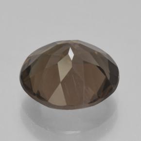 Quarzo fumé naturale marrone da 3,44 ct, taglio rotondo, VVS-VS