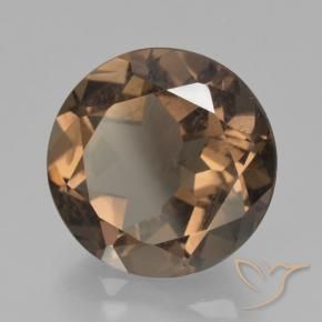 Quarzo fumé Marrone cioccolato naturale da 9.61 ct, Rotondo, VS