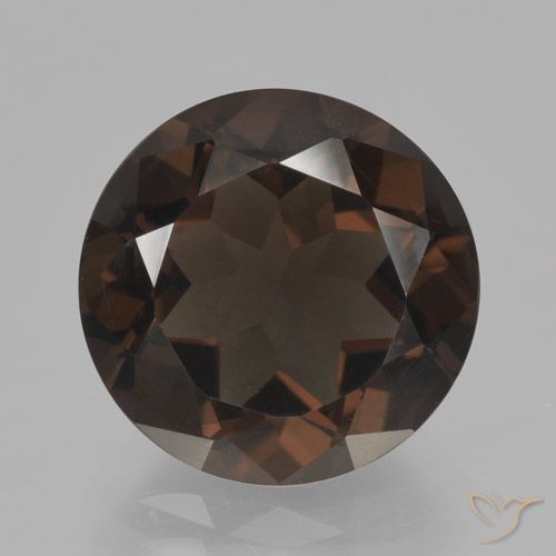 6.05ct Naturale Marrone medio Quarzo fumé, Rotondo, VVS-VS