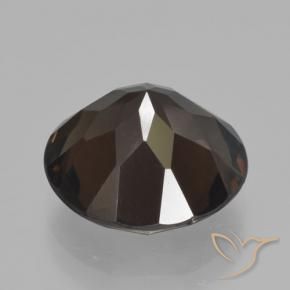Quarzo fumé Marrone medio naturale da 6.05 ct, Rotondo, VVS-VS
