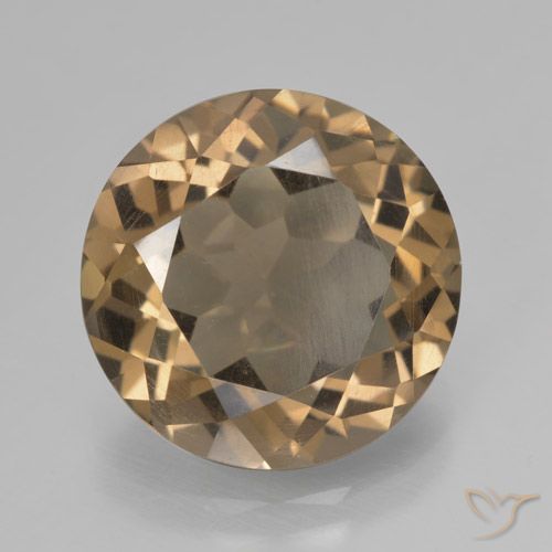 6.05ct Naturale Moka chiaro Quarzo fumé, Rotondo, VS