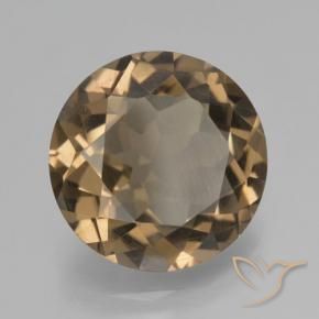 Quarzo fumé Moka chiaro naturale da 6.05 ct, Rotondo, VS