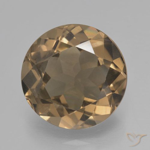 6.45ct Naturale Marrone medio-chiaro Quarzo fumé, Rotondo, VVS-VS