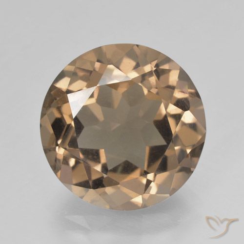 10.48ct Naturale Marrone medio-chiaro Quarzo fumé, Rotondo, VS