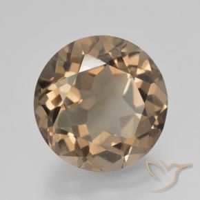 Quarzo fumé Marrone medio-chiaro naturale da 10.48 ct, Rotondo, VS