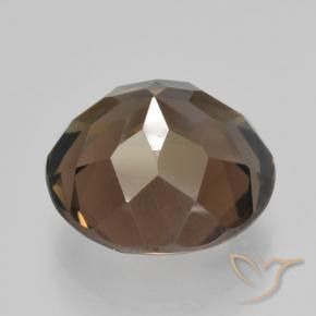Quarzo fumé Marrone caldo naturale da 6.01 ct, Rotondo, VVS-VS
