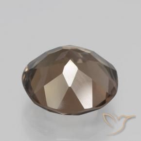 Quarzo fumé Pan di zenzero marrone naturale da 3.80 ct, Rotondo, VVS-VS