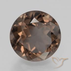 Quarzo fumé Marrone caldo naturale da 4.18 ct, Rotondo, VS