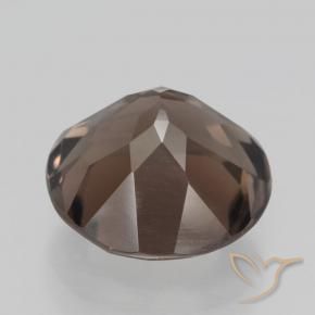 Quarzo fumé Marrone caldo naturale da 4.18 ct, Rotondo, VS