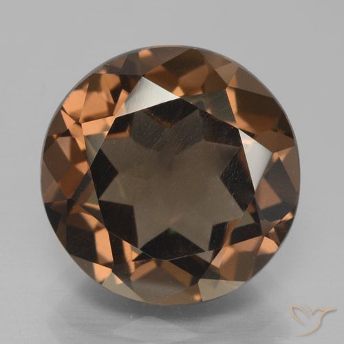 6.60ct Naturale Hickory Brown Quarzo fumé, Rotondo, VS