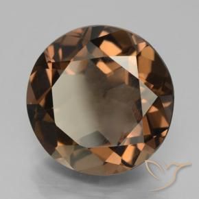 Quarzo fumé Hickory Brown naturale da 6.60 ct, Rotondo, VS