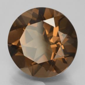 Quarzo fumé naturale marrone da 8,47 ct, taglio rotondo, VS