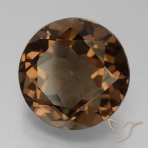 Quarzo fumé Marrone medio naturale da 7.46 ct, Rotondo, VS